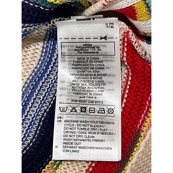 Adidas Originals Ksenia Schnaider Stripe Knit Dress M Multicolor NWT - Picture 12 of 16